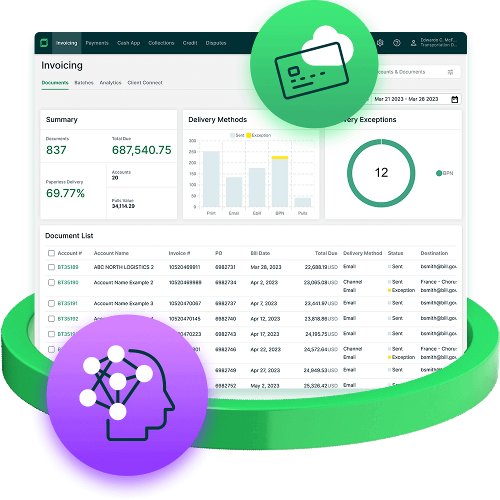Billtrust Invoicing Screen