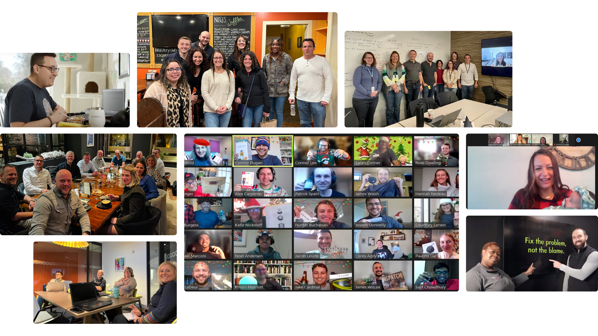 Photo Collage of Employees at Billtrust